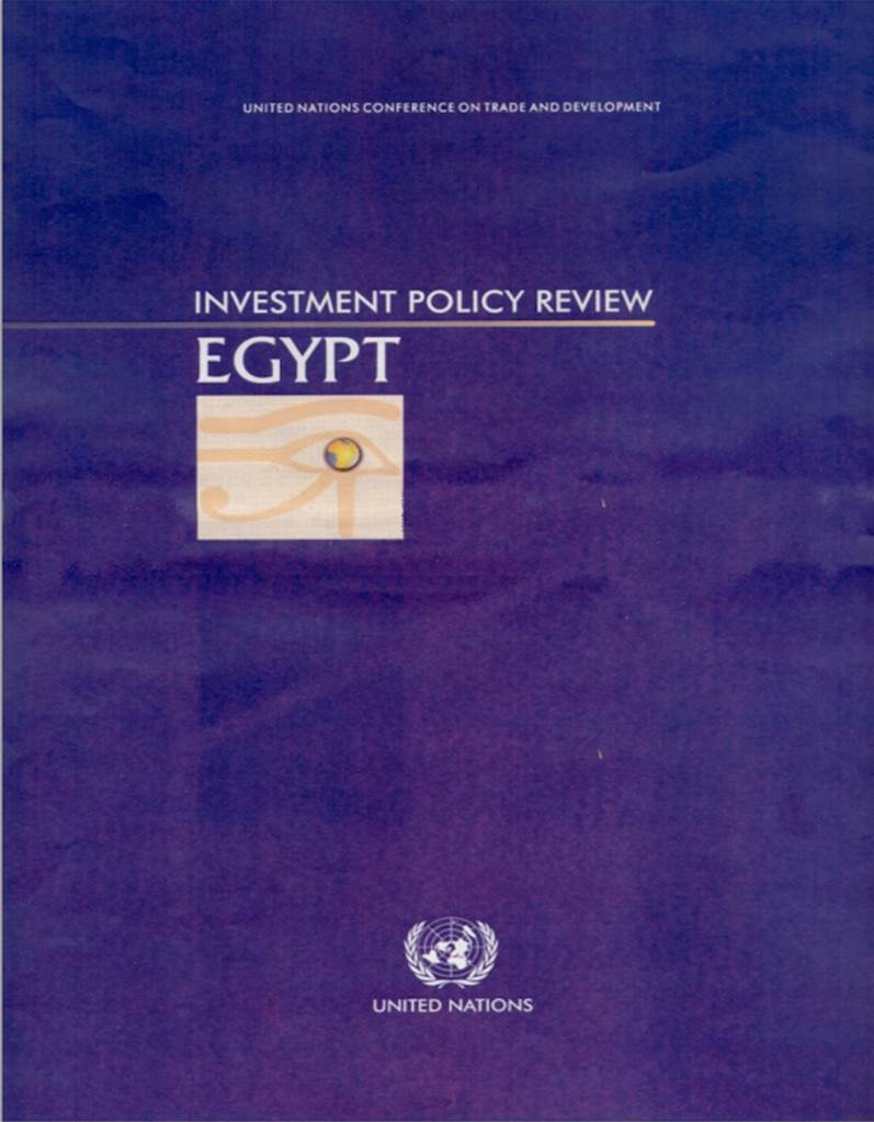 Investment Policy Review of Egypt