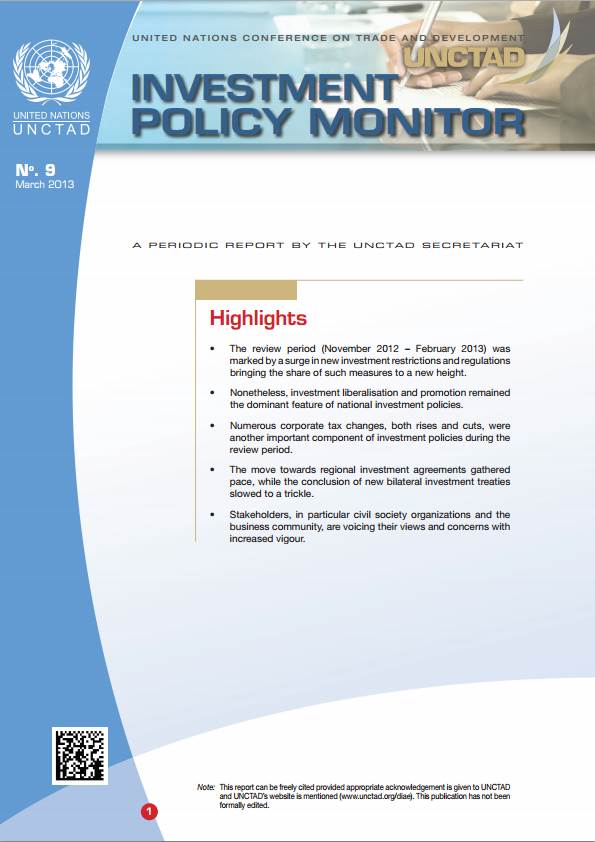Investment Policy Monitor No. 9
