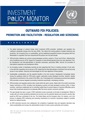 Outward FDI policies: promotion and facilitation - regulation and screening