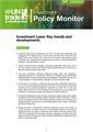 Investment Policy Monitor, Issue No 29: Investment Laws: Key trends and developments